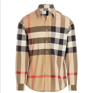 Men’s Burberry button up shirt